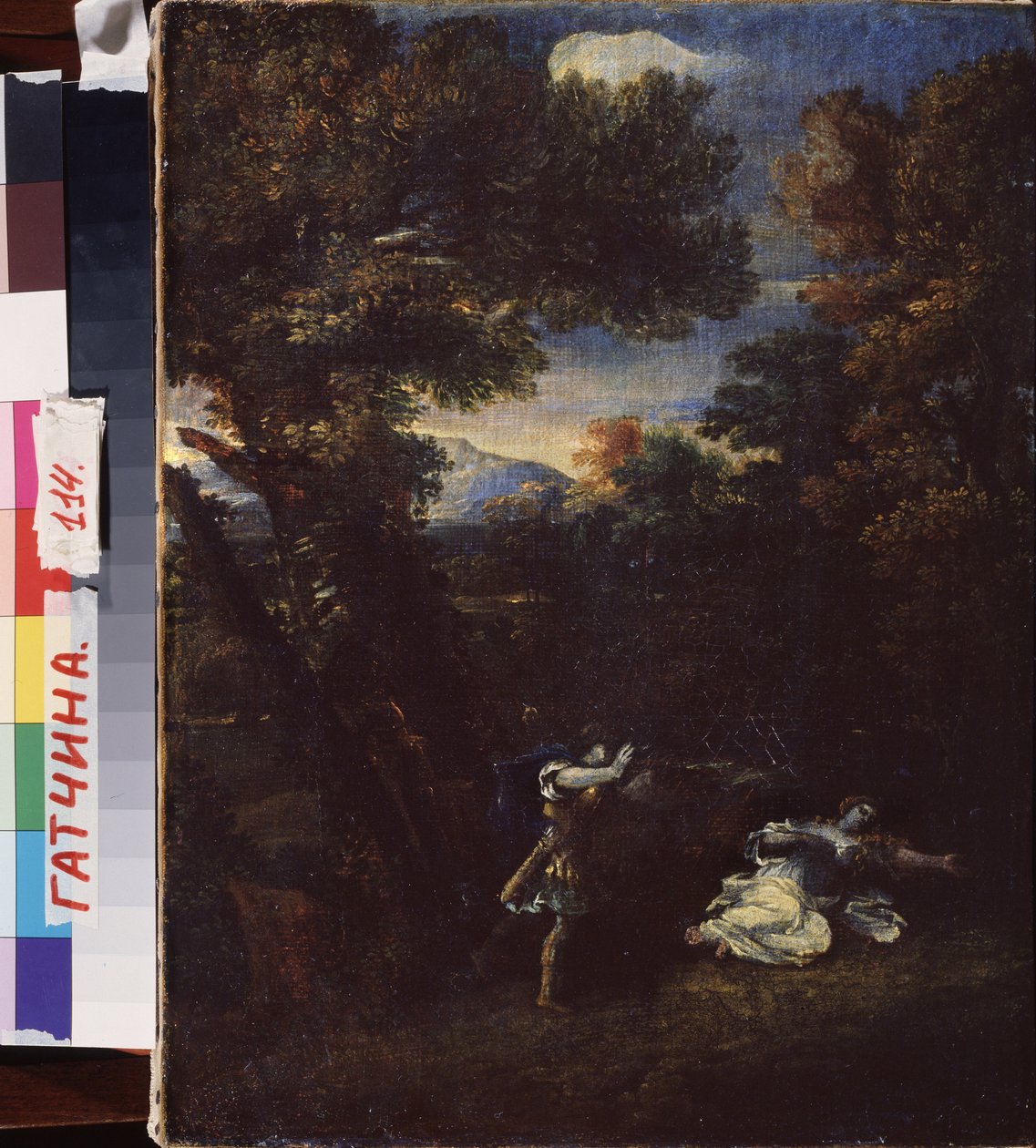 Cephalus et Procris (Cephalus och Procris). Peinture de Marcantonio Franceschini (1648-1729), huile sur toile. Italiensk konst (Bologna) av Marcantonio Franceschini