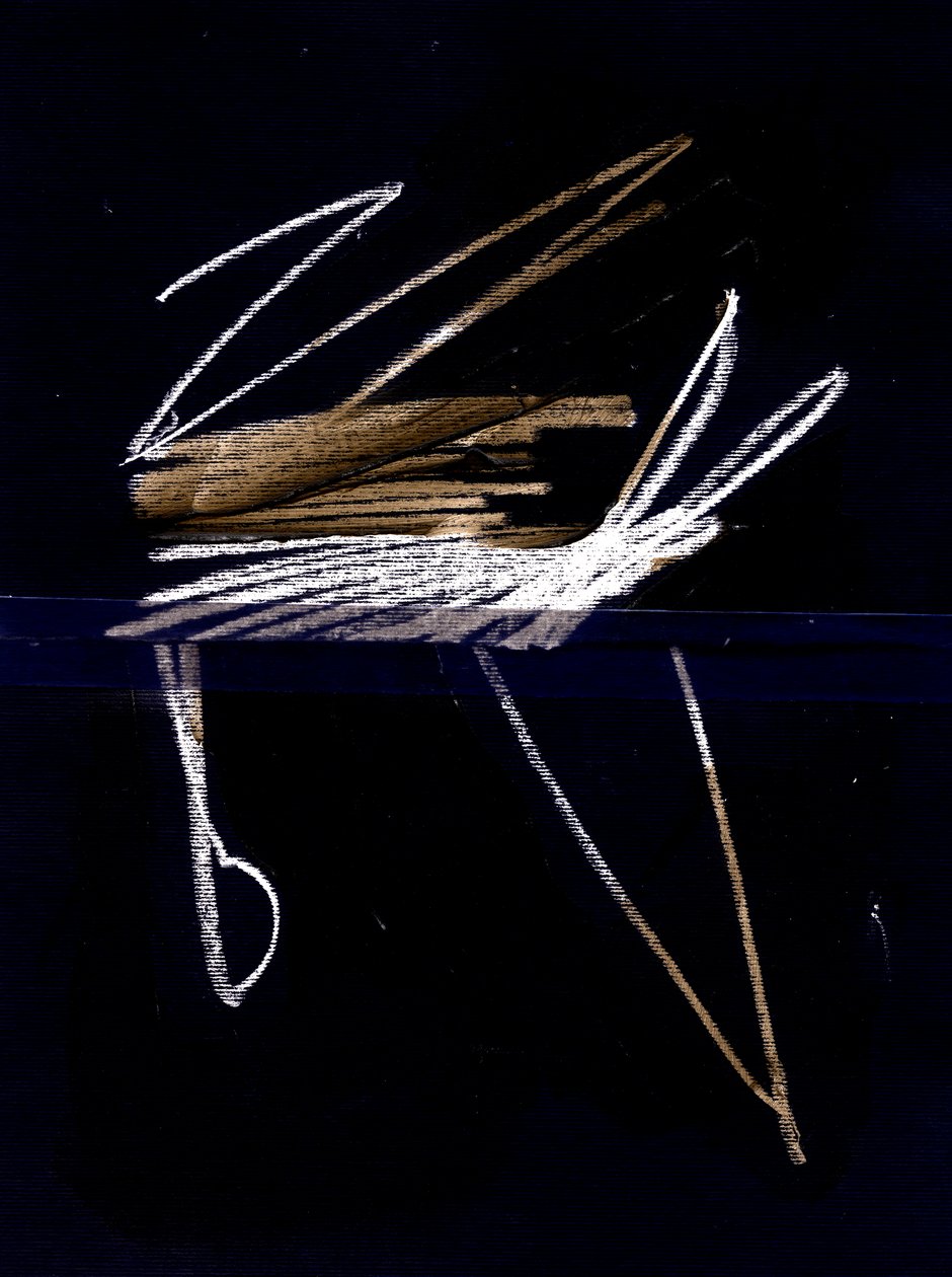 Due, 2018 (collage) av Marco Campedelli