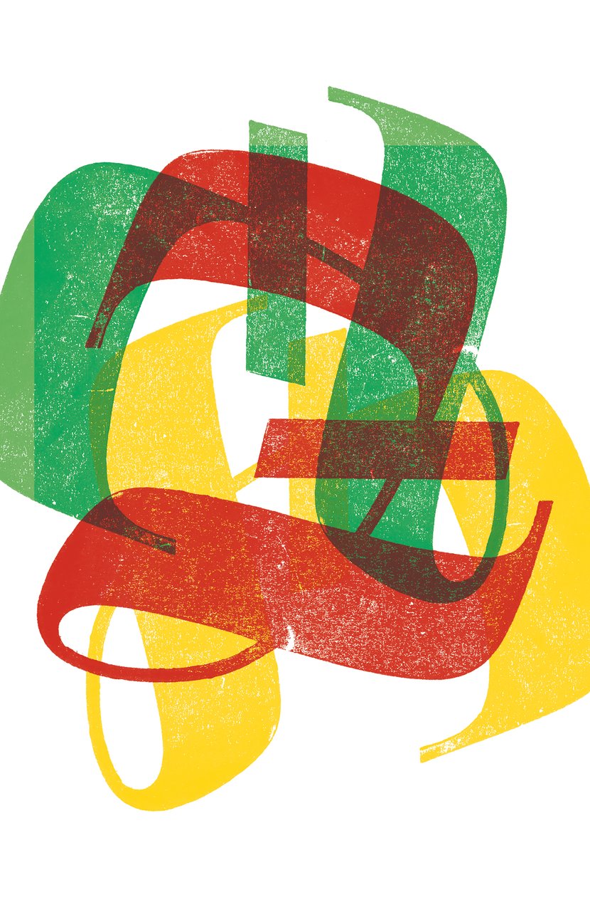 Z, 2014 (träsnittstryck på papper) av Marco Campedelli