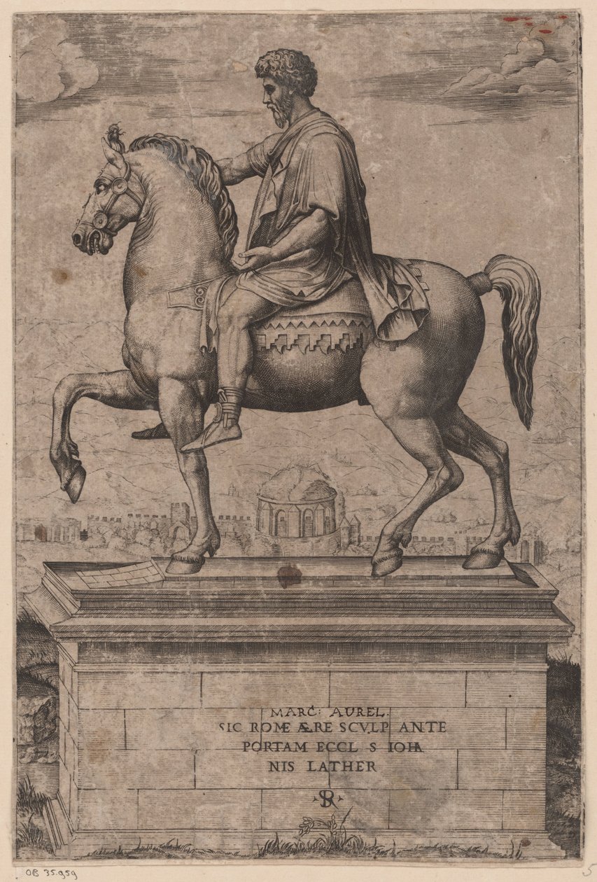 Ryttarstaty av Marcus Aurelius av Marco Dente