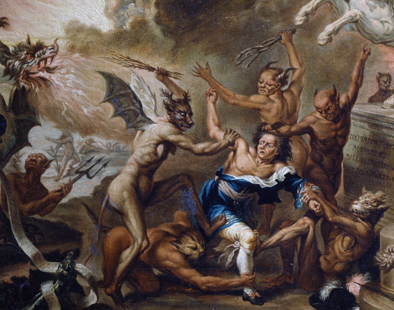 Stengäst, av Marco Marcola (1740-1793), detalj, Italien av Marco Marcola