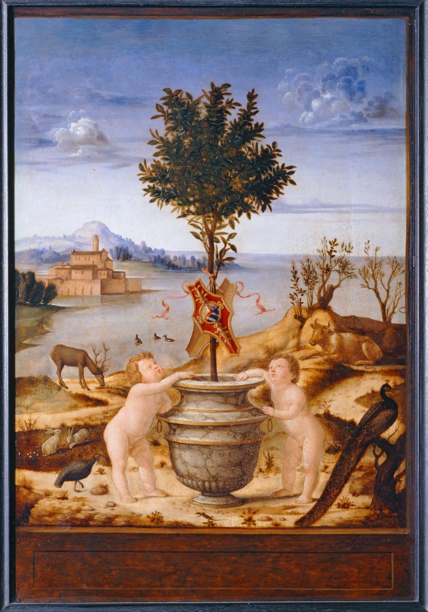 Paysage allegorique - Allegoriskt landskap ... av Marco Marziale