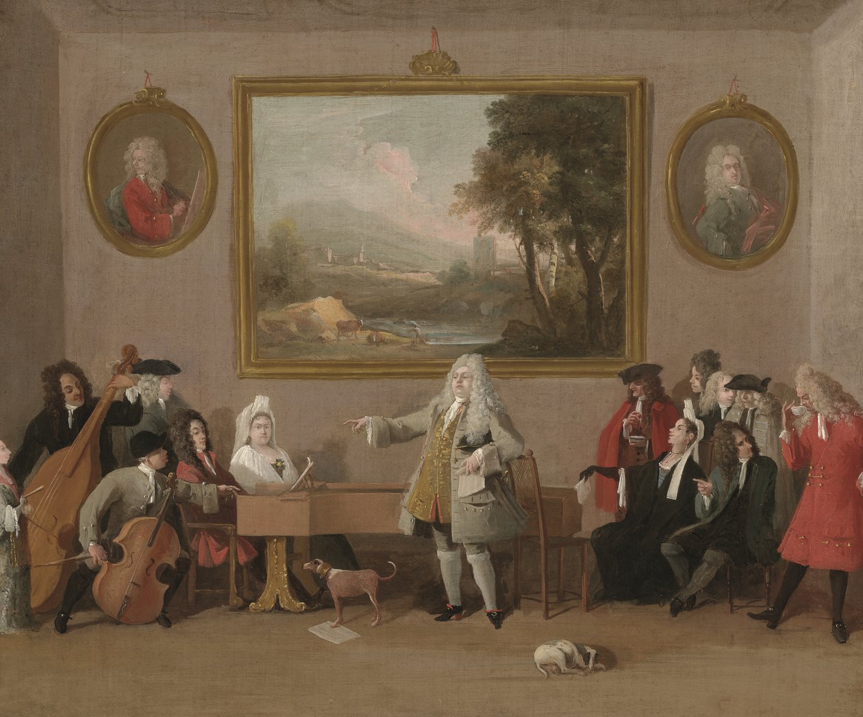 An Opera Rehearsal, före 1771 (olja på duk) av Marco Ricci