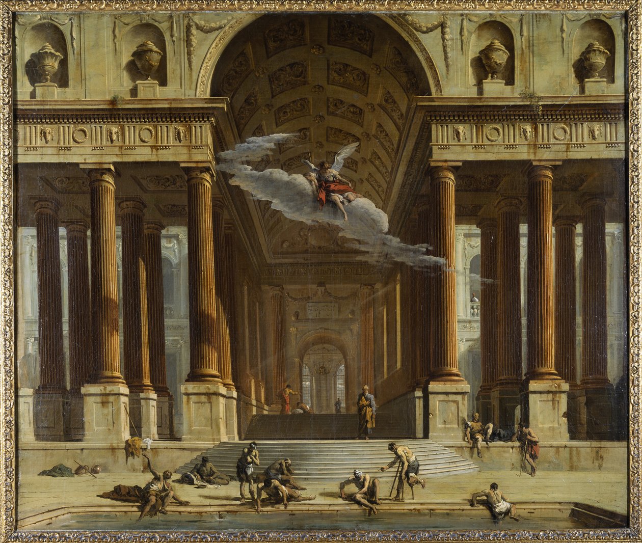 The Pool of Siloam, ca 1711-16 (olja på duk) av Marco Ricci