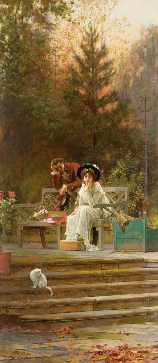 Ett tidigare fasthållande, 1882 av Marcus Stone