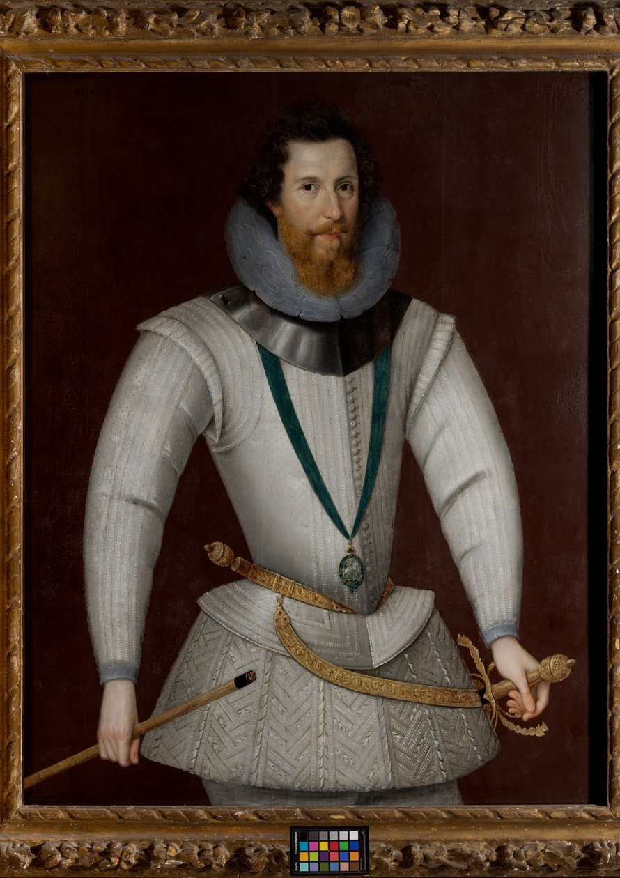 Robert Devereux, 2:e earl av Essex (1556-1601) av Marcus (attr. to) Gheeraerts