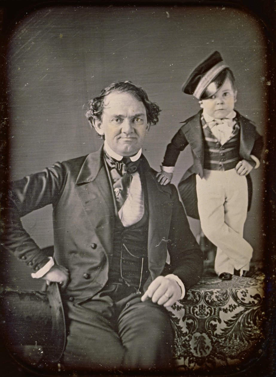 P.T. Barnum och general Tom Thumb av Marcus Aurelius Root