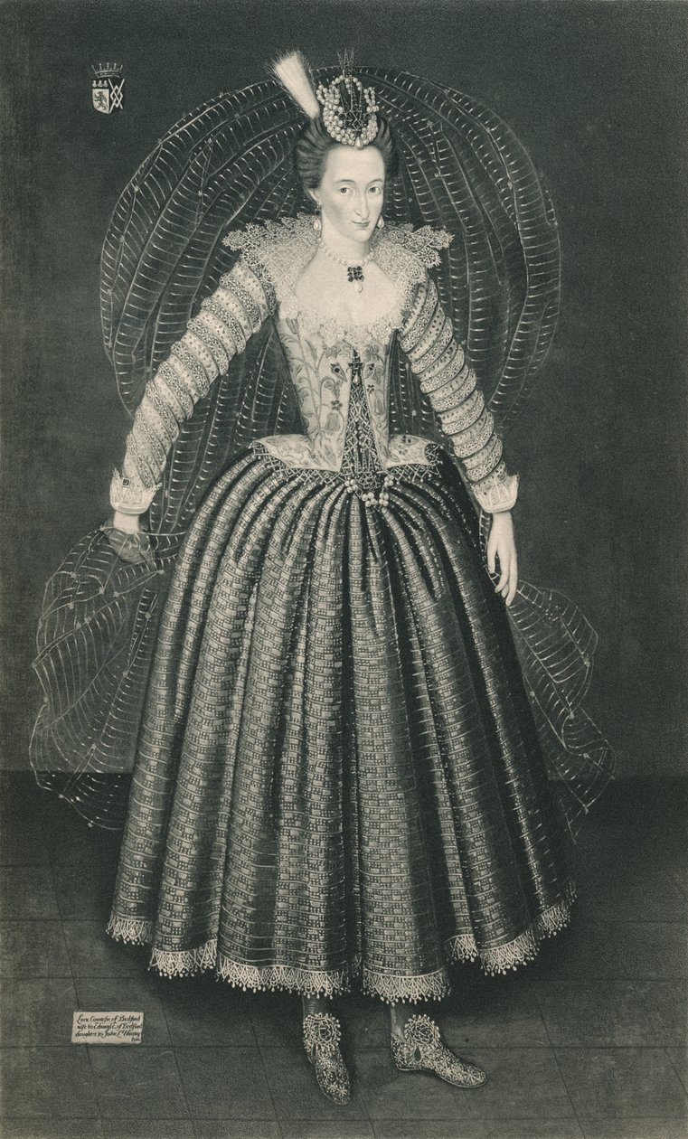 Lucy Harrington, grevinna av Bedford, c1500-talet 1904 av Marcus Garret Gheeraerts the Younger
