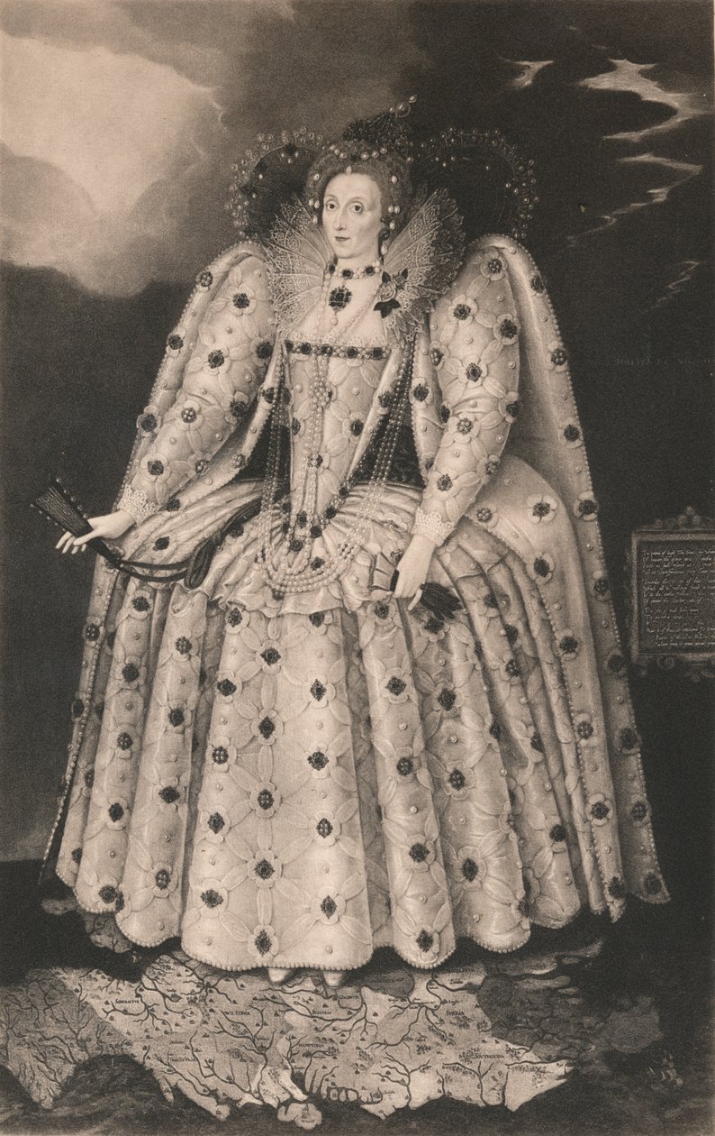 Drottning Elizabeth, 1592, 1904 av Marcus Garret Gheeraerts the Younger