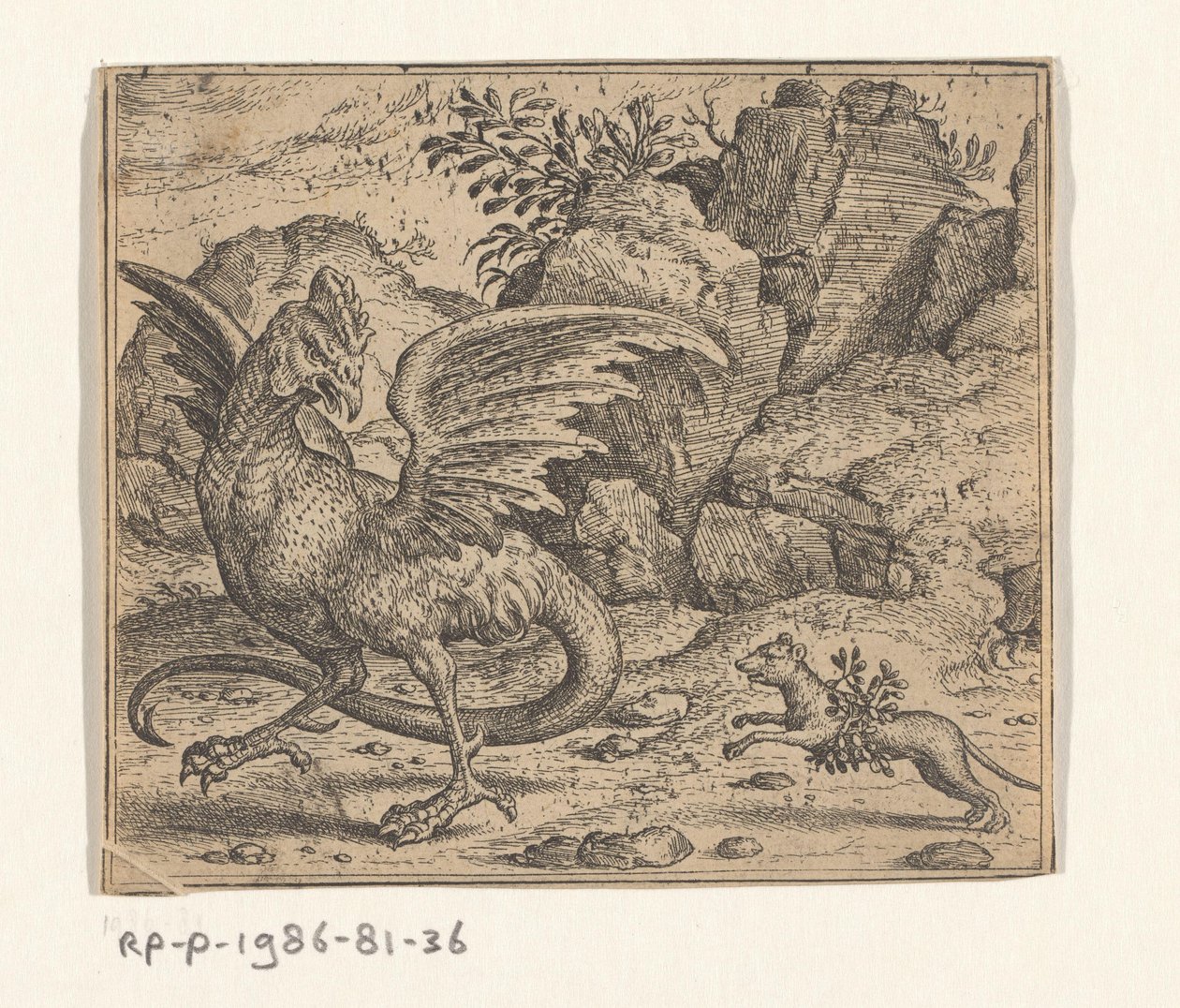 Fabel om basilisken och vesslan av Marcus Gheeraerts (I)