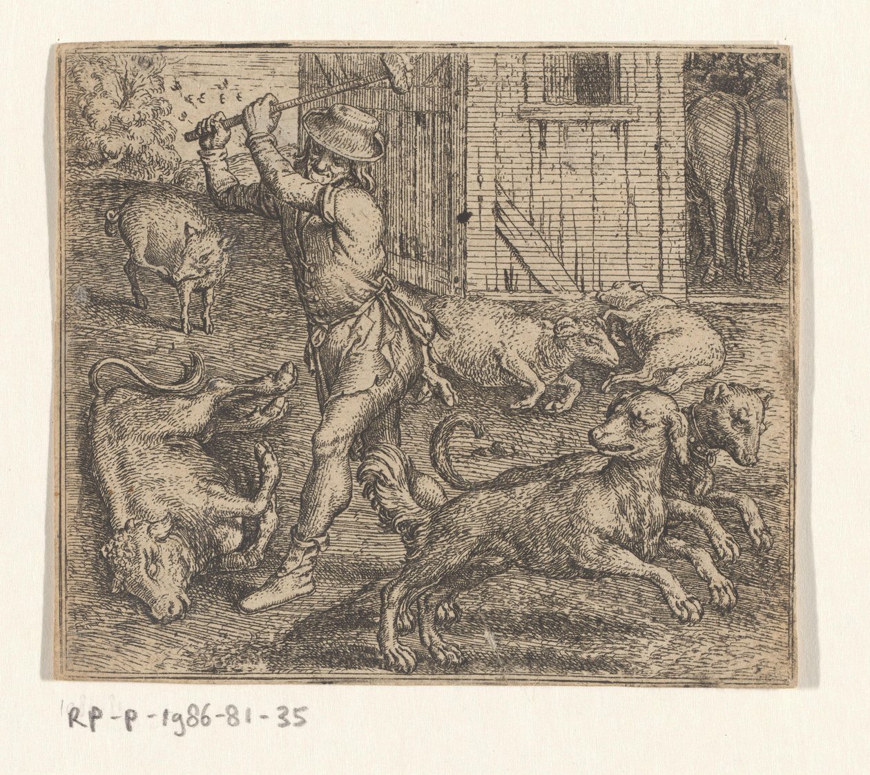 Fabel om bonden och hans hundar av Marcus Gheeraerts (I)
