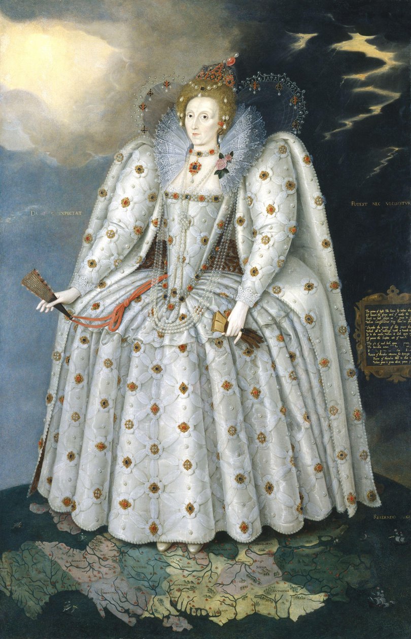 Drottning Elizabeth I ("Ditchley-porträttet") av Marcus Gheeraerts the Younger