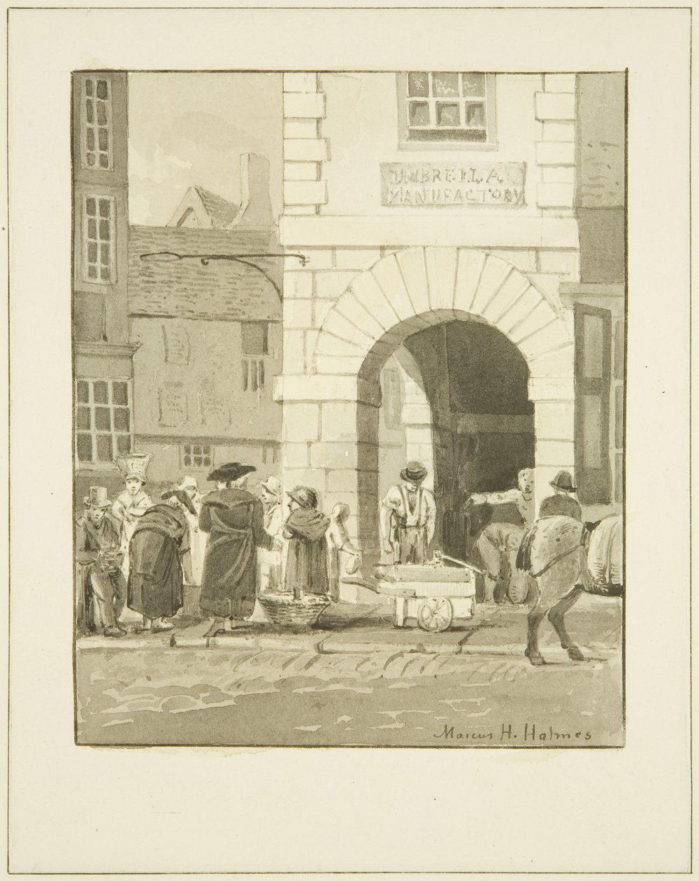 Peterspumpen (penna och akvarell på papper) av Marcus H. Homes