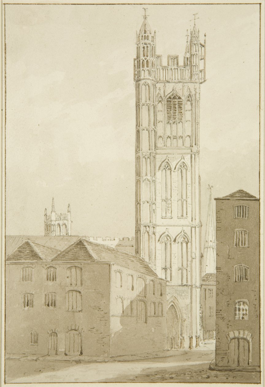 Stefanskyrkan (penna och akvarell på papper) av Marcus H. Homes