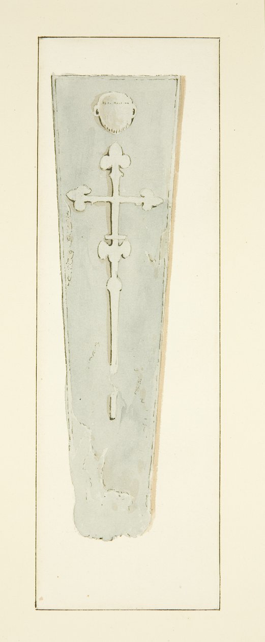Tomb of Abbot David 4th, i Bristol Cathedral (penna och akvarell på papper) av Marcus H. Homes