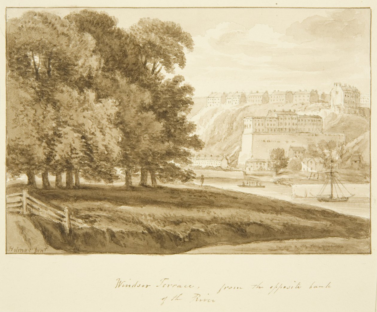 Windsor Terrace, Clifton, från södra Avon av Marcus H. Homes