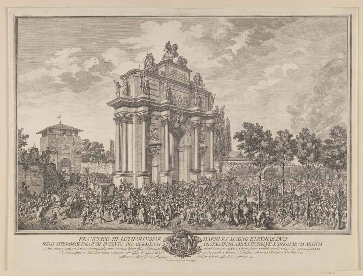 Frantz Stephans hederssport, vid intåget i Florens 1739 av Marcus Tuscher
