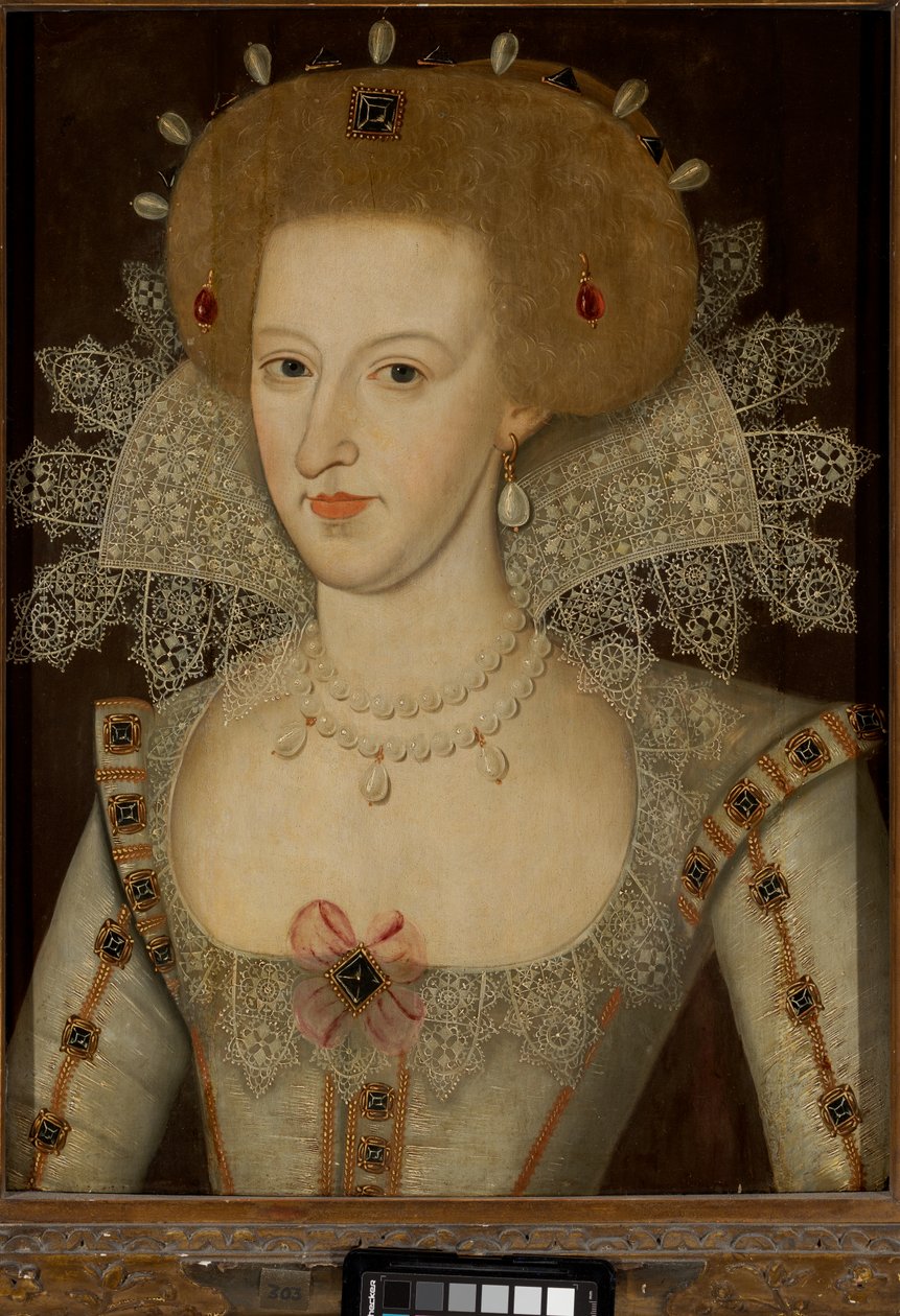 Anne av Danmark, drottning av Jakob I och VI (1574-1619) av Marcus the Younger (circle of) Gheeraerts
