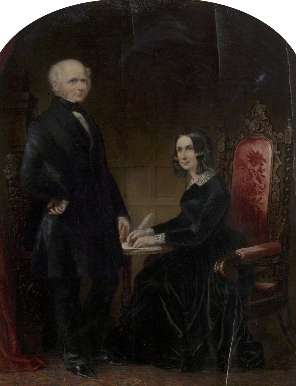 William och Mary Howitt av Margaret Gillies