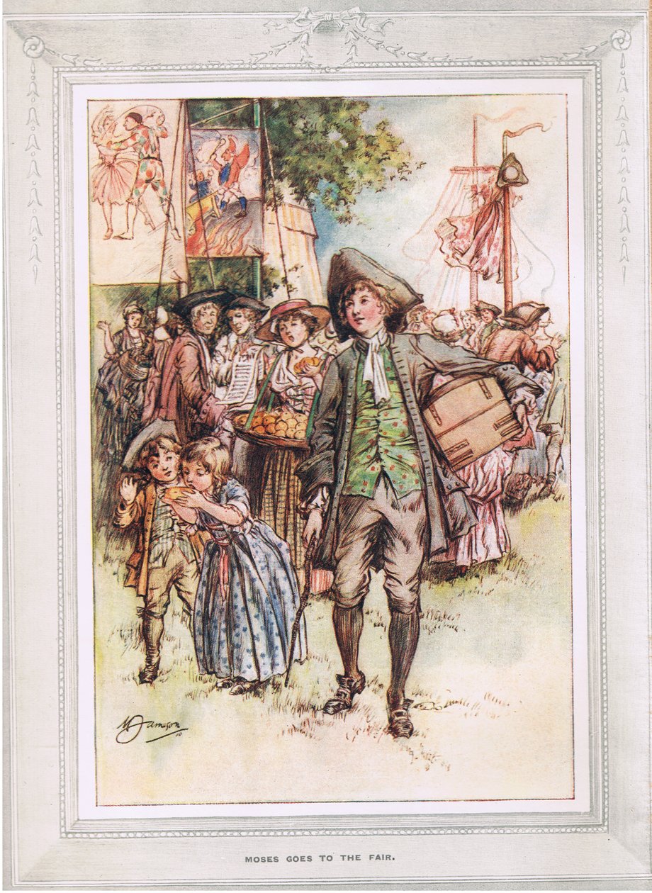 Moses går till mässan, illustration från 