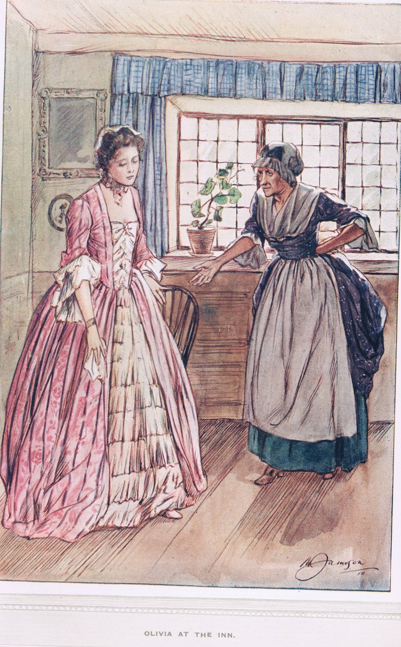 Olivia på värdshuset, illustration från 