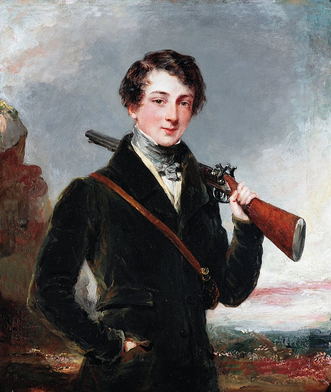 Lord John Manners, senare 7:e hertig av Rutland, ca 1835 av Margaret Sarah Carpenter
