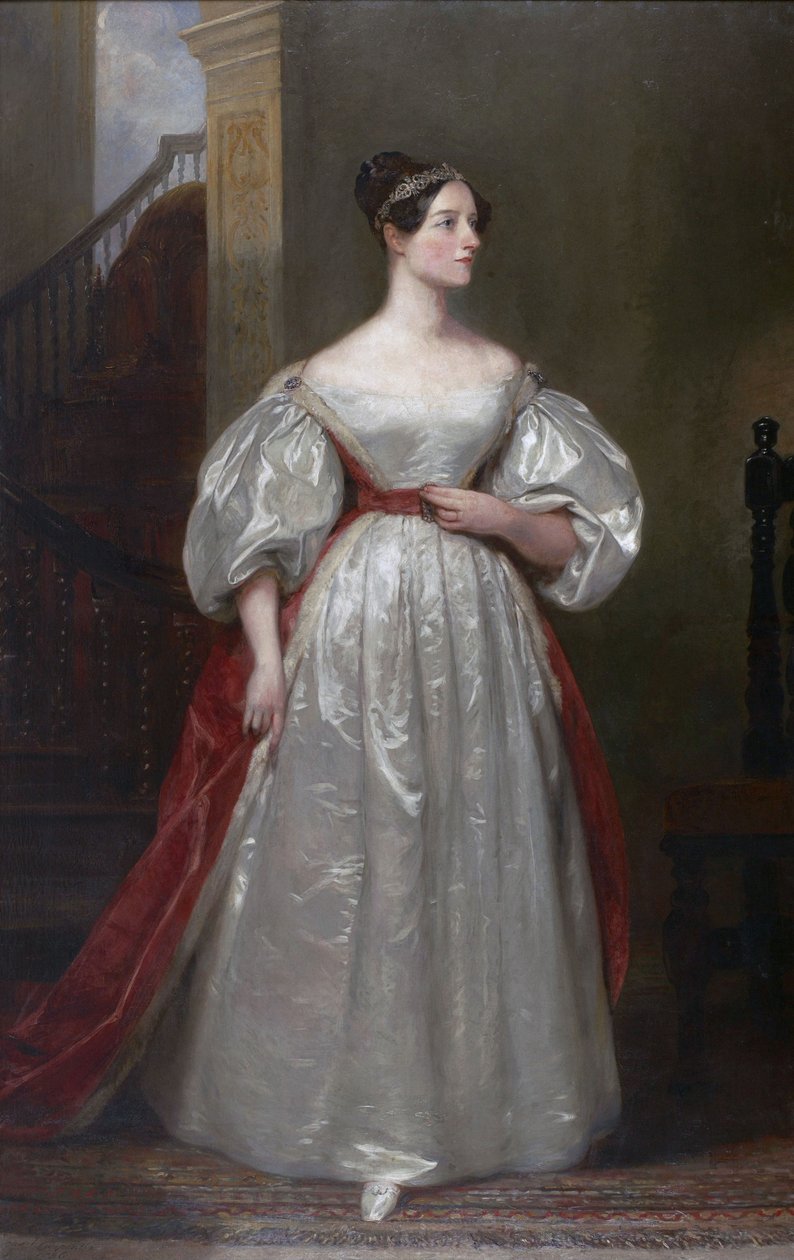 Porträtt av Ada Lovelace (1815-1852) av Margaret Sarah Carpenter