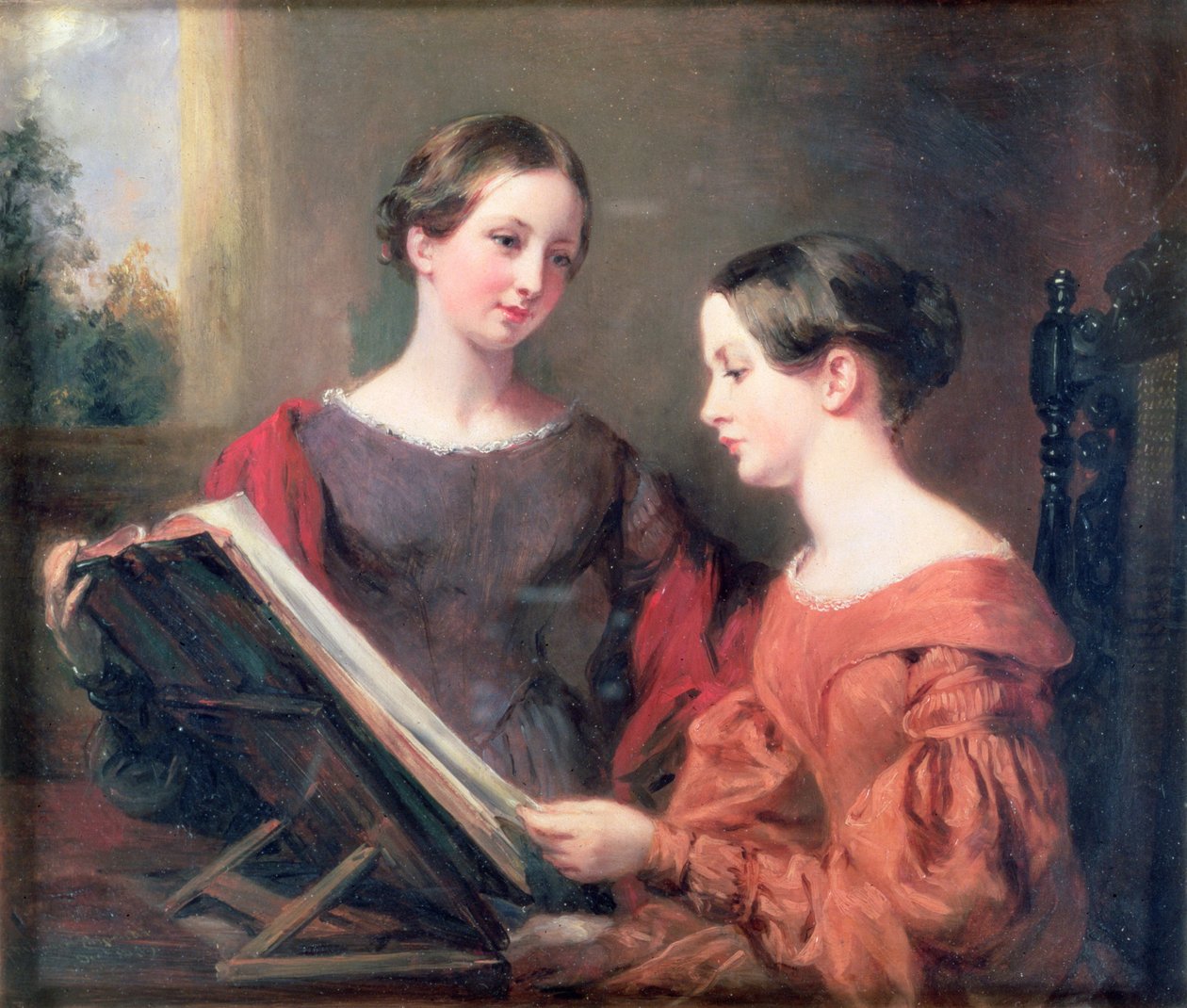 Systrarna, 1839 av Margaret Sarah Carpenter