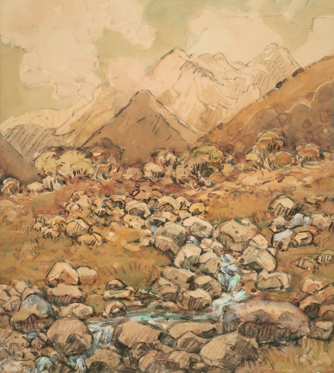 View of Mount Cook av Margaret Stoddart