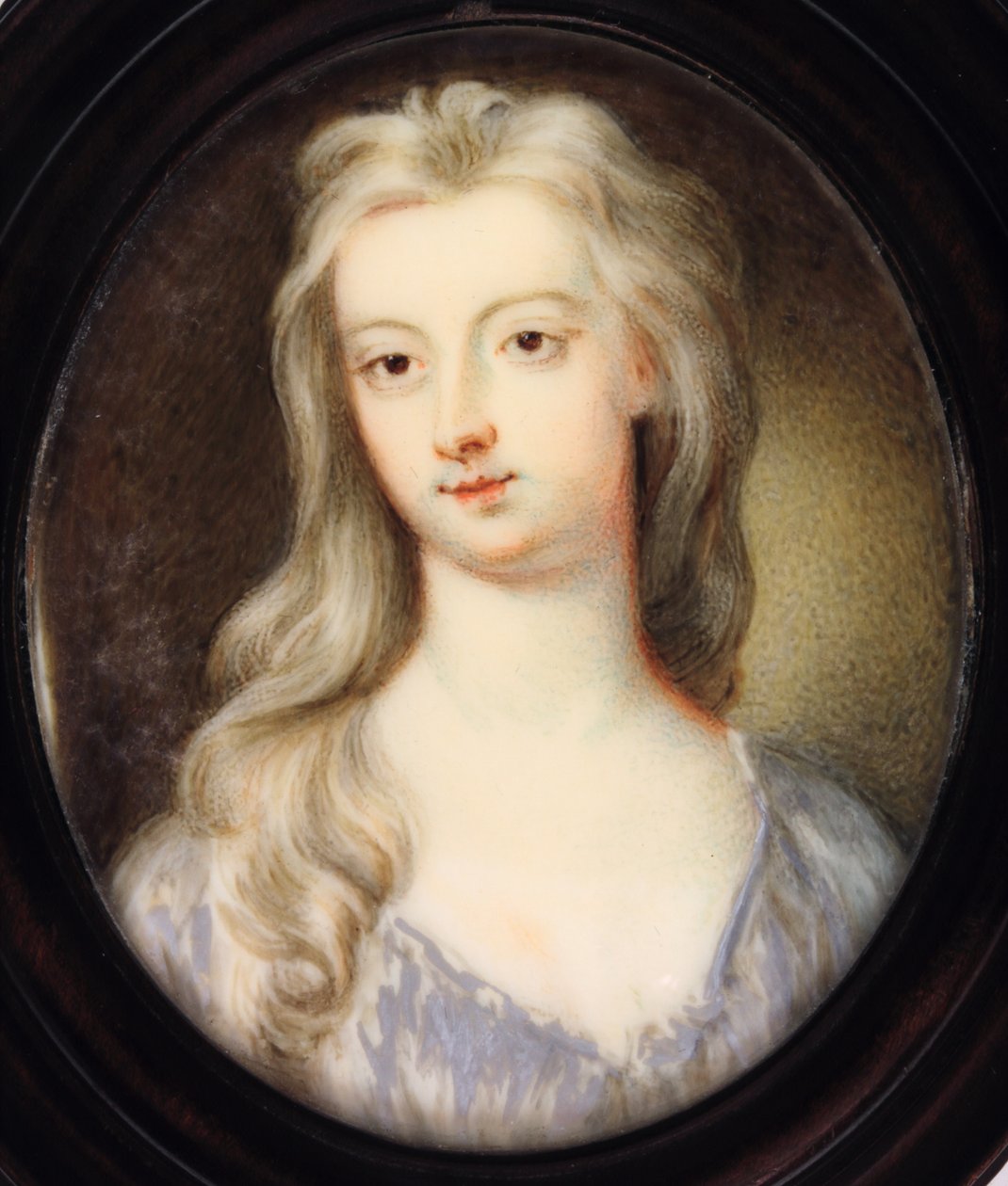 Lady Catherine (Katherine) Hyde, hertiginna av Queensberry (emalj) av Margaret 1740 c.1815 Smith