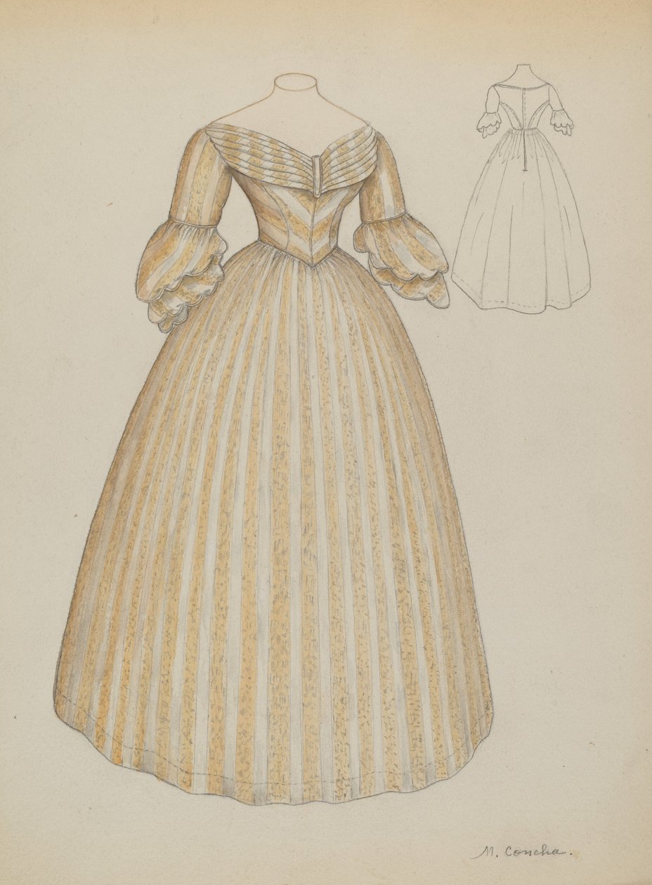Bröllopsklänning, c. 1936. av Margaret Concha