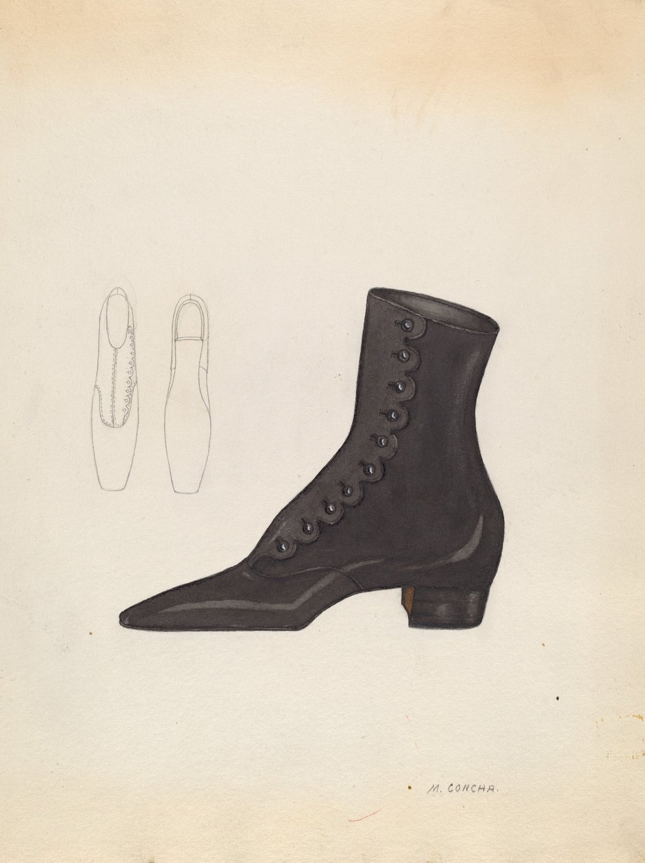 Kvinnors sko, ca. 1937. av Margaret Concha