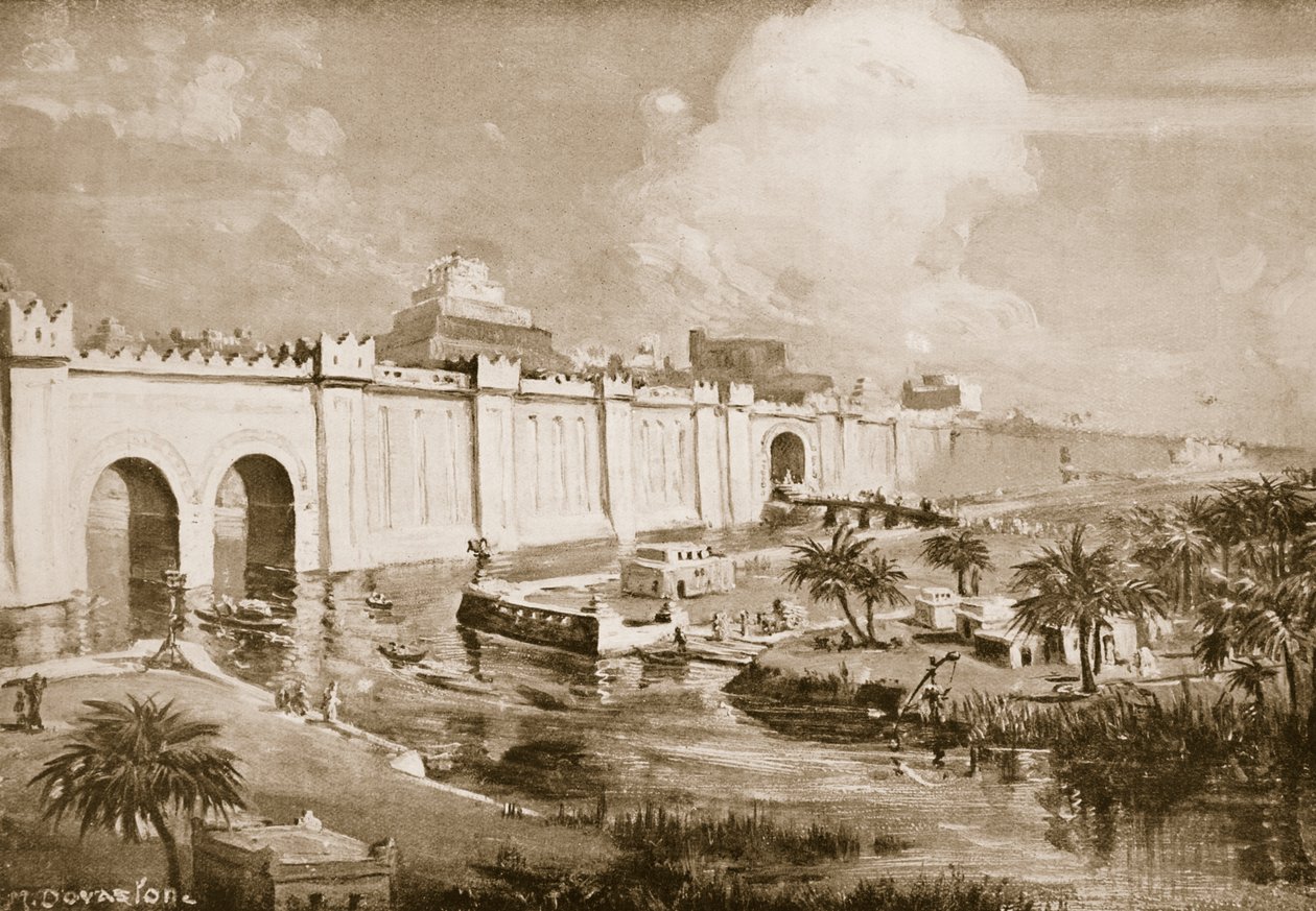 Babylon Restored, illustration från "Hutchinson