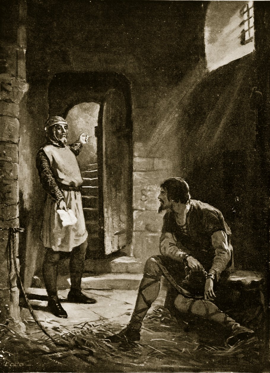 Stephen tar emot ordern om hans frigivning, illustration från "Hutchinson