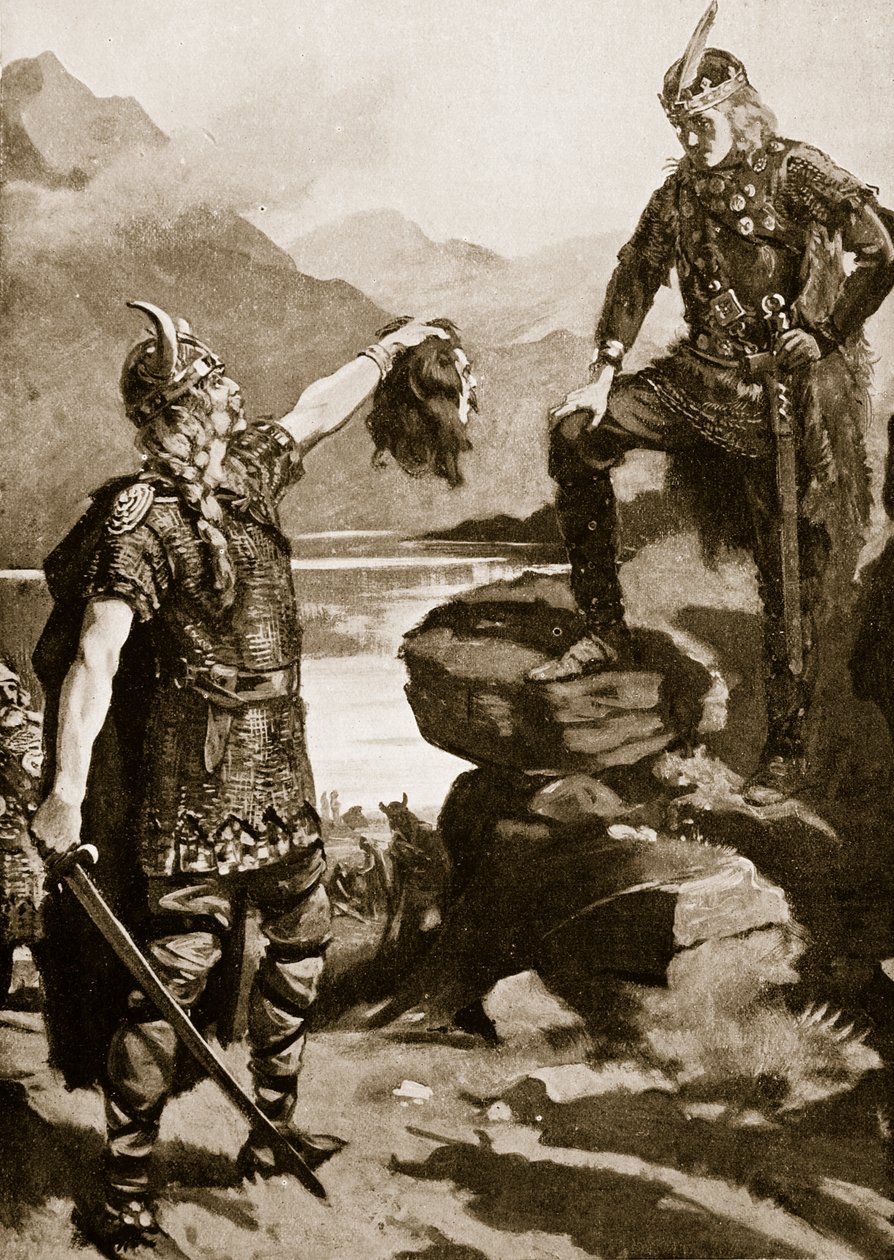 Donald Macwilliams huvud som presenterades för Alexander II, illustration från "Hutchinson
