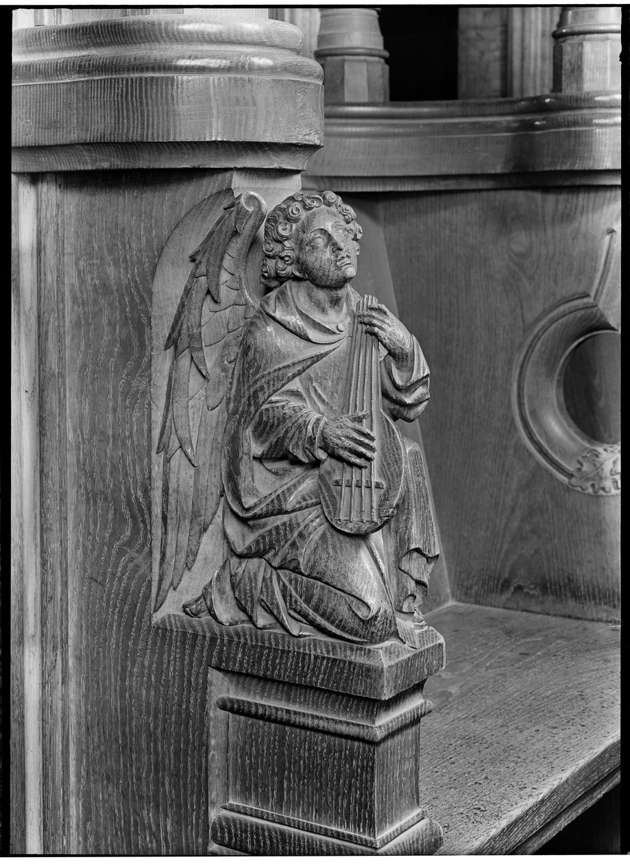 Detalj av en träsnideri på Archdeacon