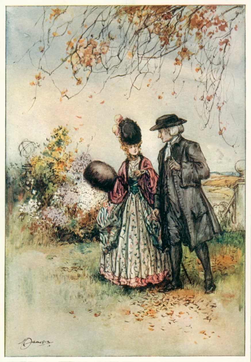 The Vicar of Wakefield av Oliver Goldsmith (färglitografi) av Margaret Jameson