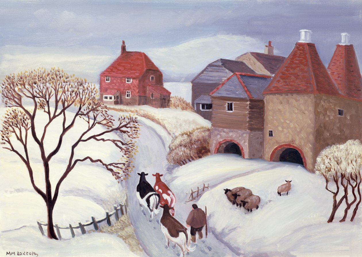 Driva hem kor i snön av Margaret Loxton