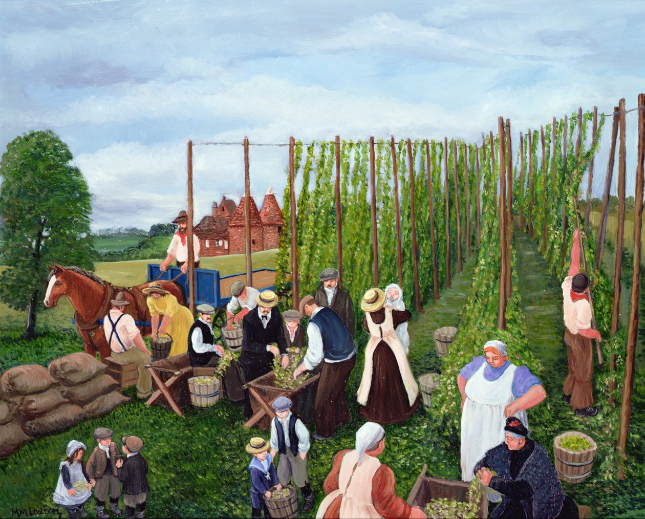 Hoppplockning av Margaret Loxton
