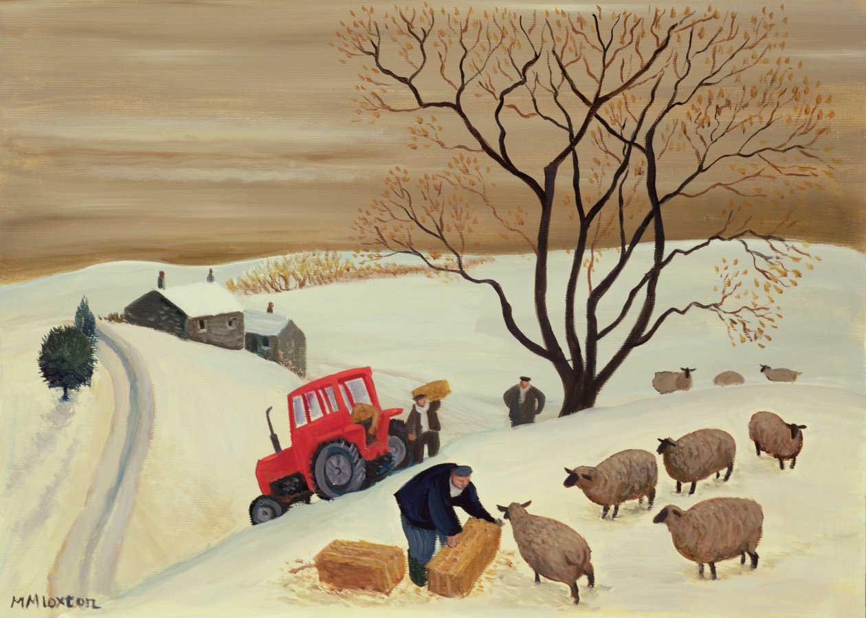 Ta hö till fåren med traktor av Margaret Loxton
