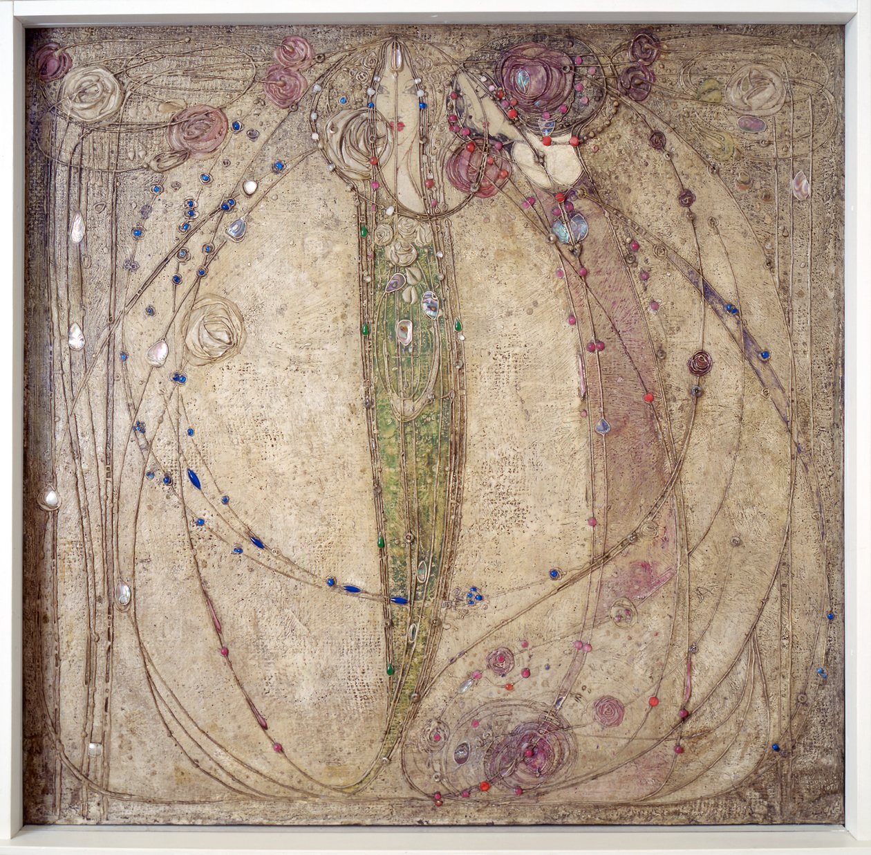 Den vita rosen och den röda rosen av Margaret MacDonald Mackintosh