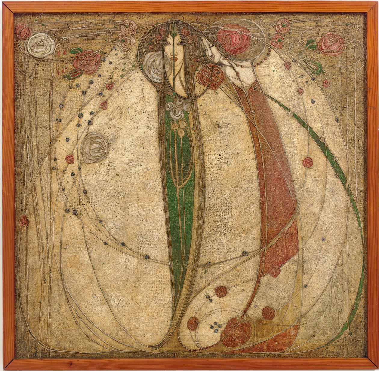 Den vita rosen och den röda rosen av Margaret MacDonald Mackintosh