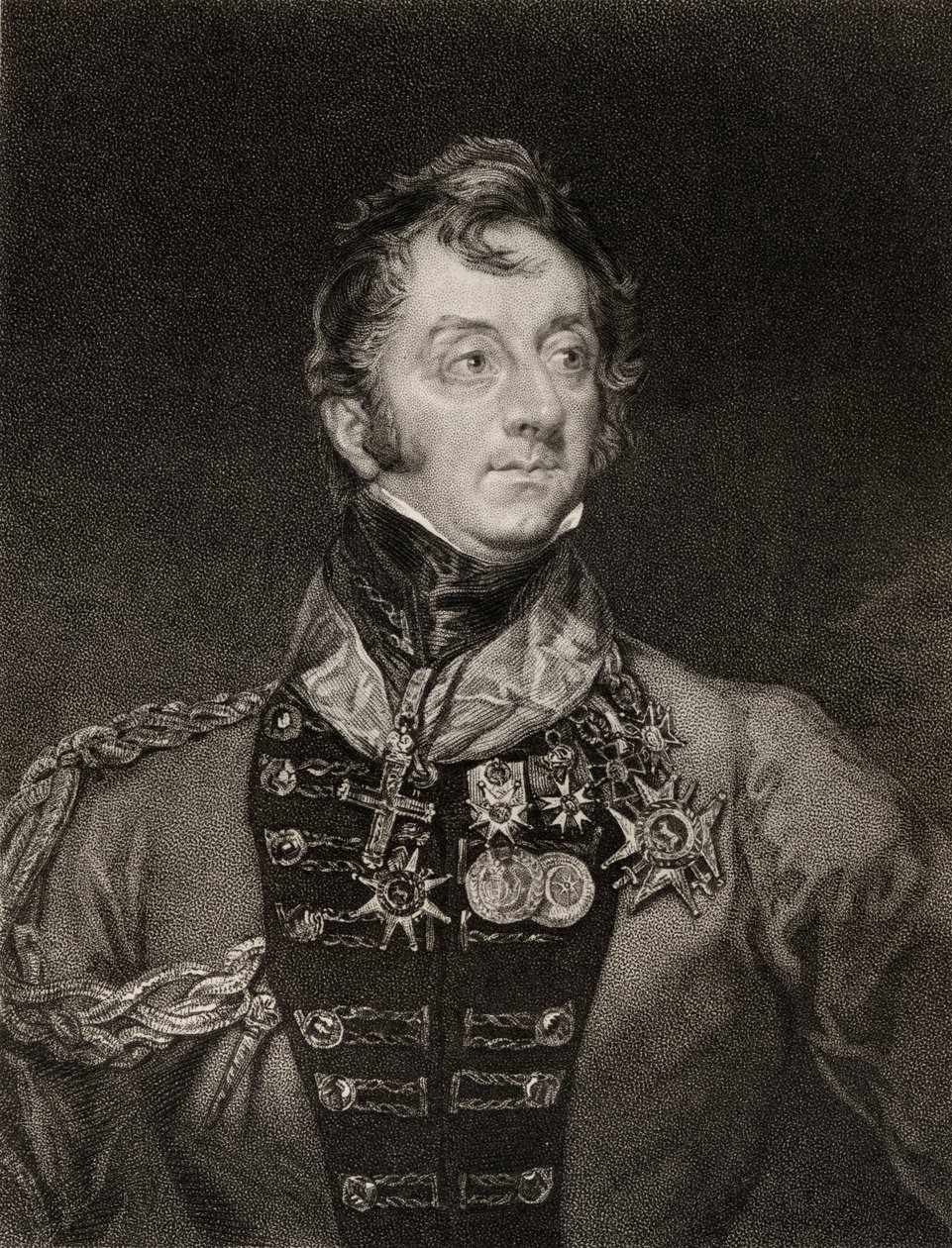 Sir Charles William Doyle (1770-1842) graveret af Thomas Hodgetts (fl.1801-46) 1827 sverige av Margaret Sarah Carpenter