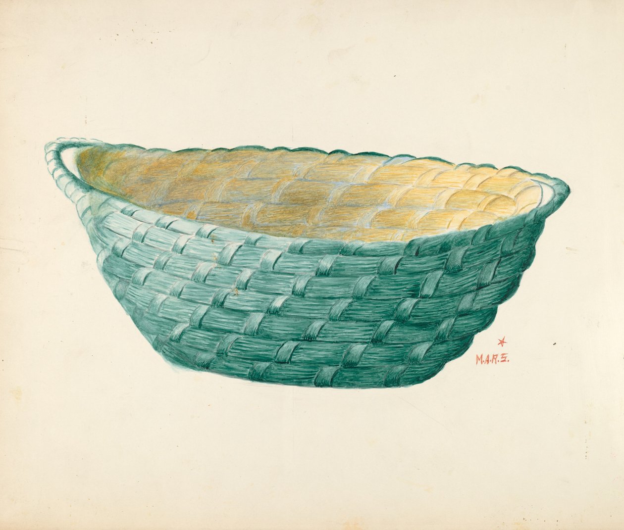 Handgjord arbetskorg av Margaret Stottlemeyer