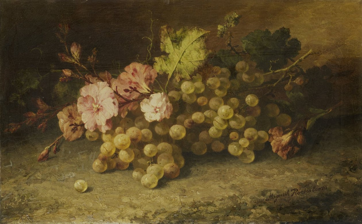 Stilleben med vindruvor av Margaretha Roosenboom