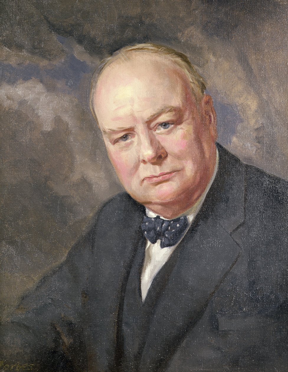 Porträtt av Winston Churchill av Margery Forbes