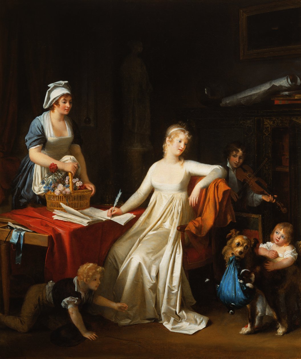 Avbrottet, c.1800 av Marguerite Gerard