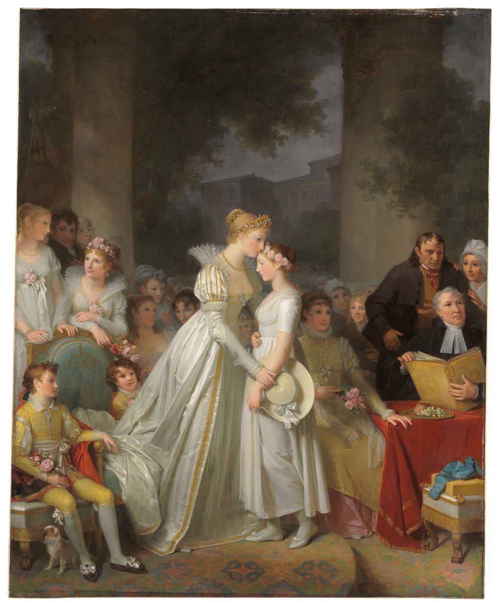 Kyss av skydd av den lokala chatelaine av Marguerite Gerard