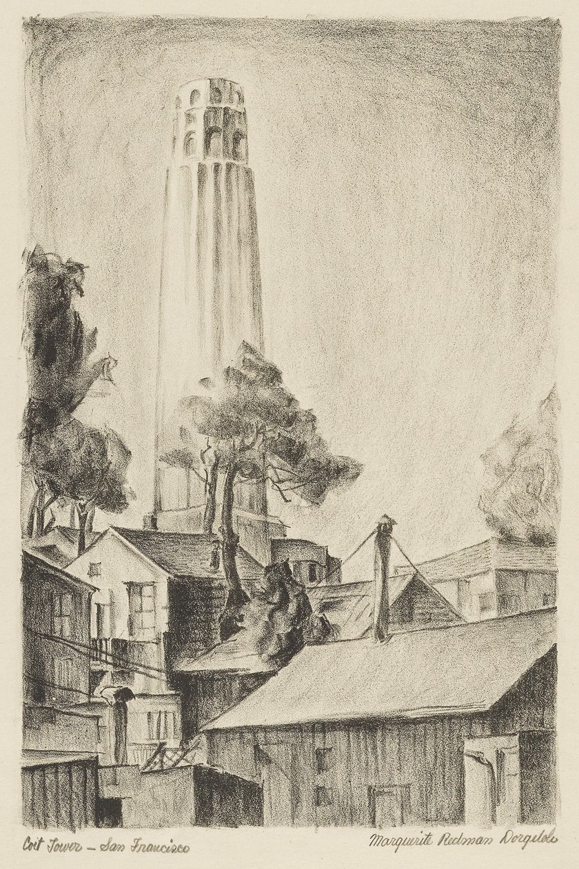 Coit Tower, San Francisco av Marguerite Redman Dorgeloh