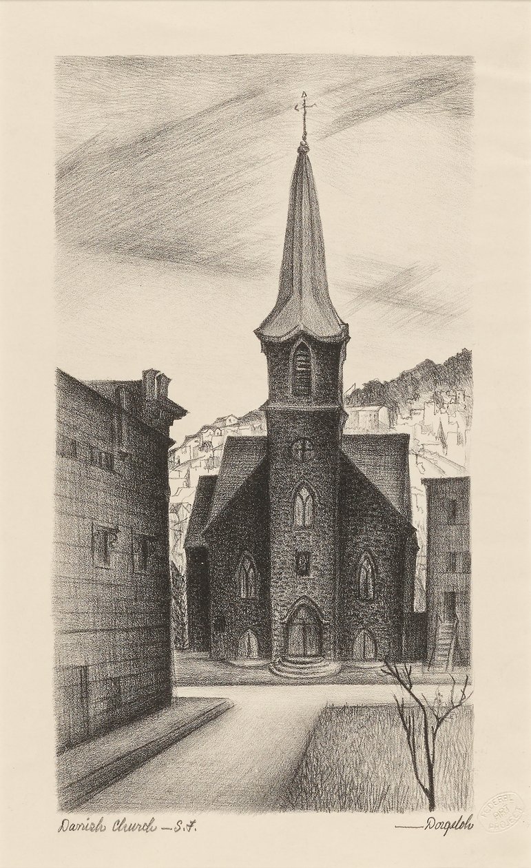 Danska kyrkan, San Francisco av Marguerite Redman Dorgeloh